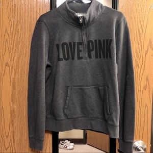 PINK pullover quarter zip